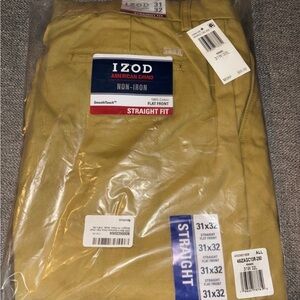 Izod Men's Straight Fit Chino Pants - Yellow